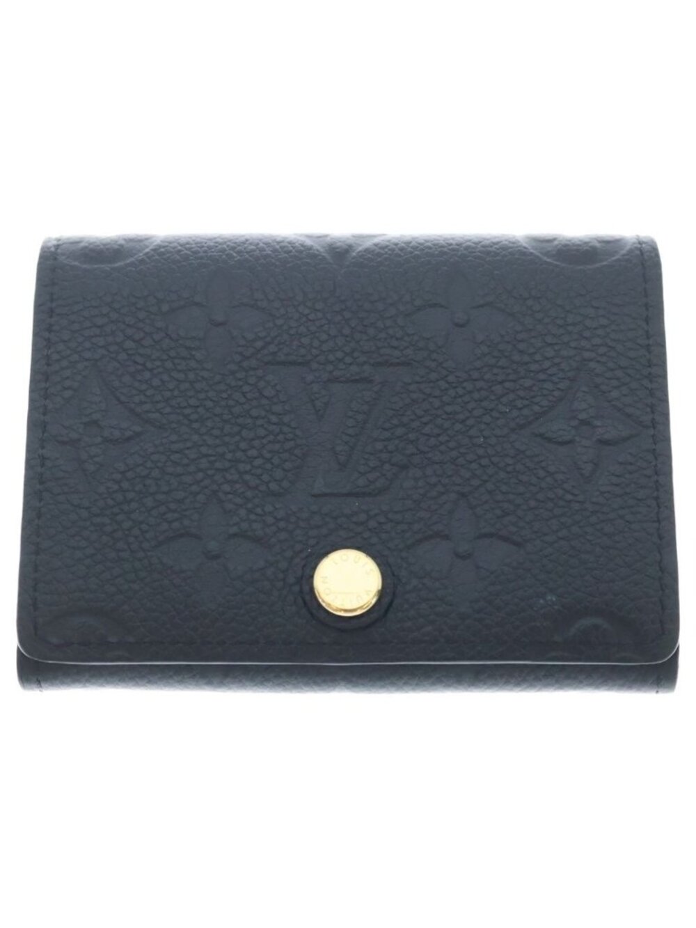 Louis Vuitton Monogram Empreinte Envelope Business Card Holder Case Black